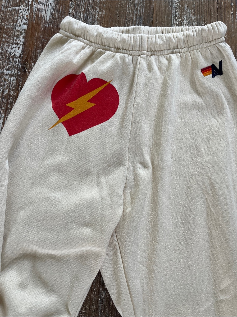Aviator Nation Bolt Heart Sweatpants
